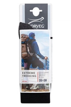 Термоноски мужские серии NORVEG EXTREME TREKKING, цвет черный